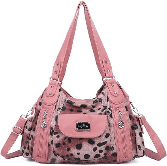Women handbag with High Quality Washed PU Multi-function Bag