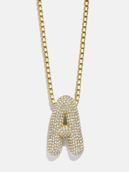 Bubble Initial Necklace