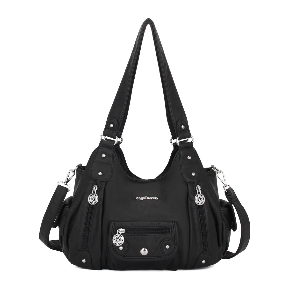 Women Shoulder Bag Handbag of Washed PU Leather