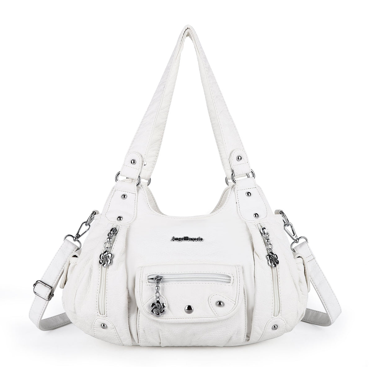 Women Shoulder Bag Handbag of Washed PU Leather