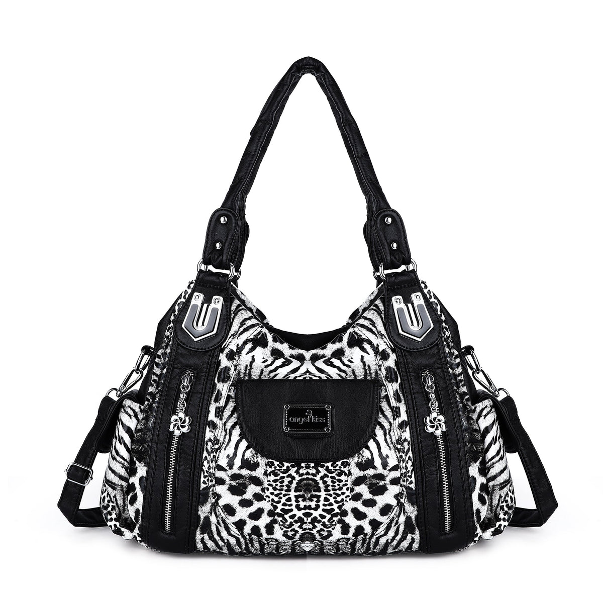 Women  handbag with High Quality Washed PU Multi-function Bag