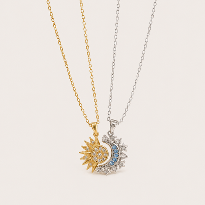 Avora | Sun & Moon Necklace Set