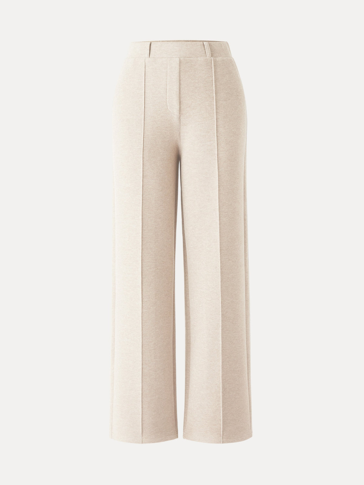 High Waisted Straight Leg Pull On Pant