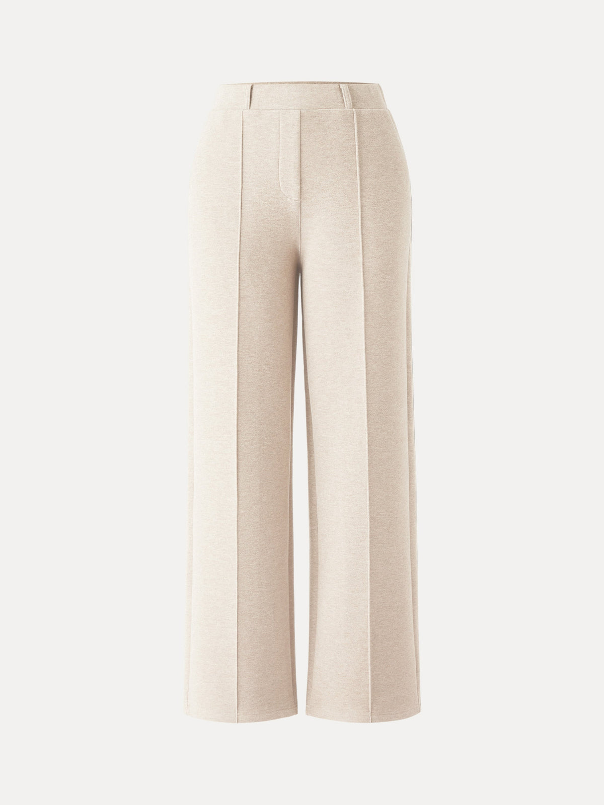 High Waisted Straight Leg Pull On Pant