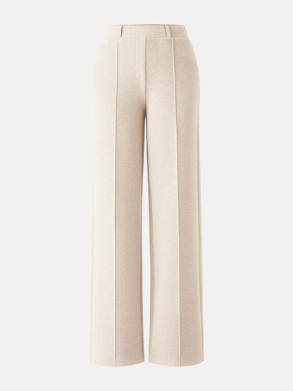 High Waisted Straight Leg Pull On Pant