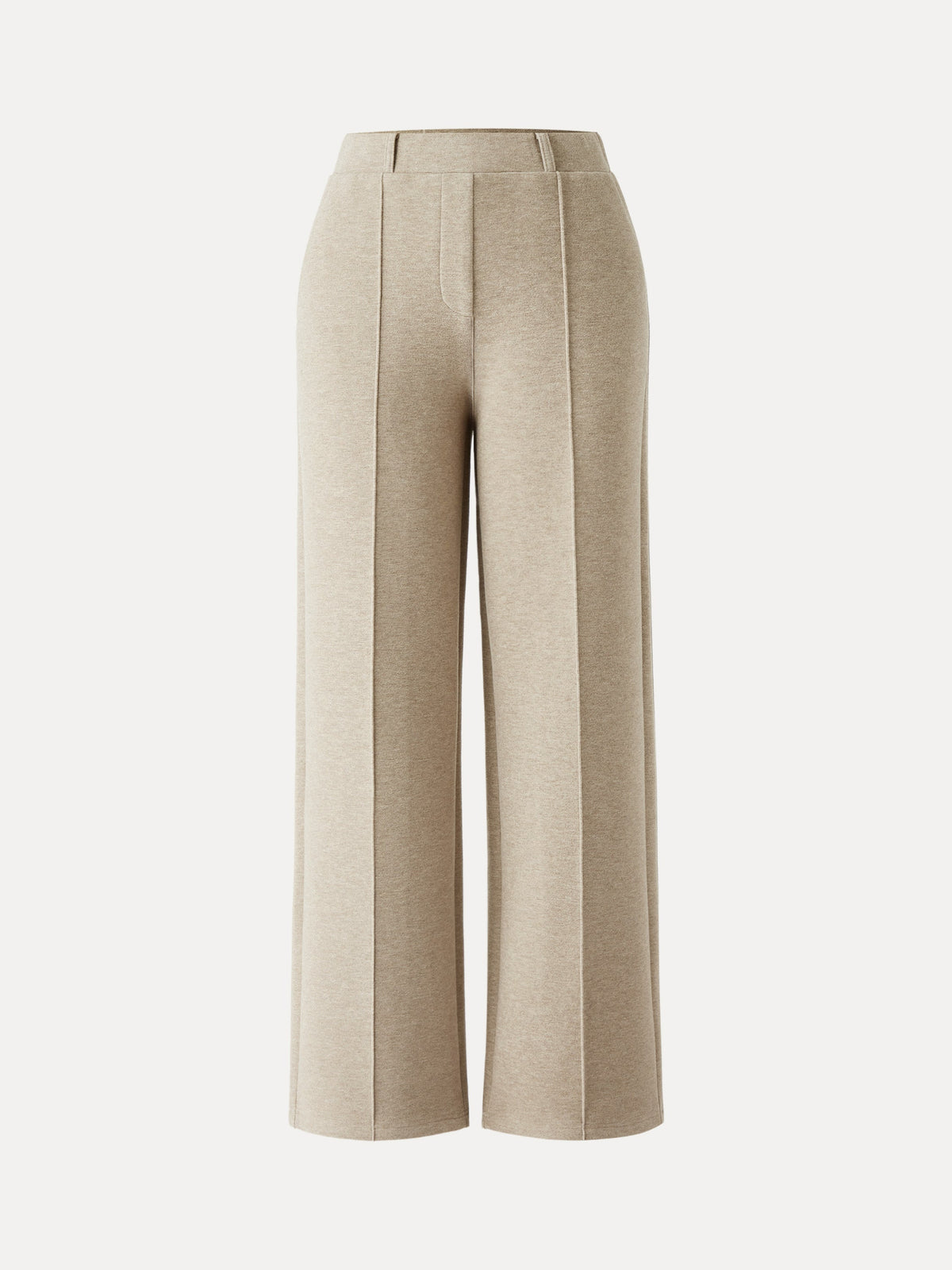 High Waisted Straight Leg Pull On Pant