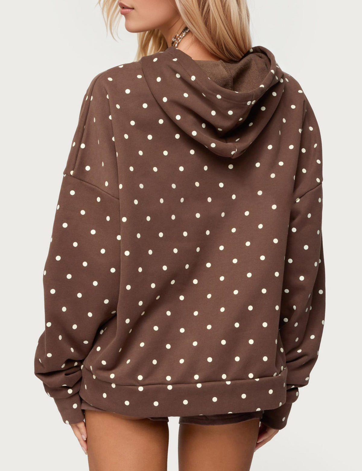 Polka Dot Hoodie and Sweatpants Set