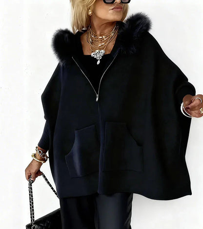 ARABELLE™ | Casual Hooded Coat with Fur Collar