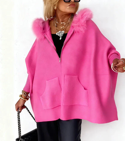 ARABELLE™ | Casual Hooded Coat with Fur Collar