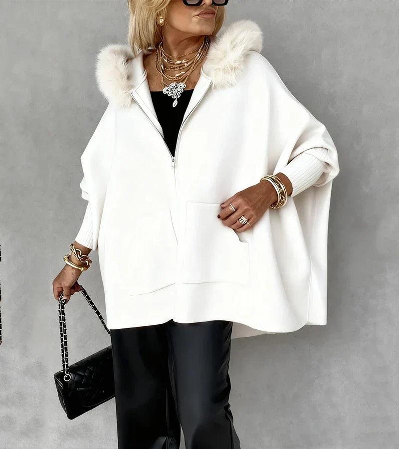 ARABELLE™ | Casual Hooded Coat with Fur Collar