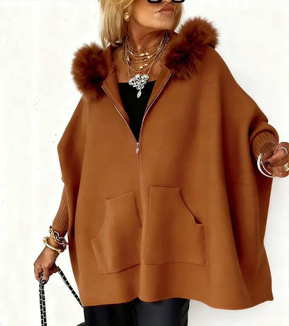 ARABELLE™ | Casual Hooded Coat with Fur Collar