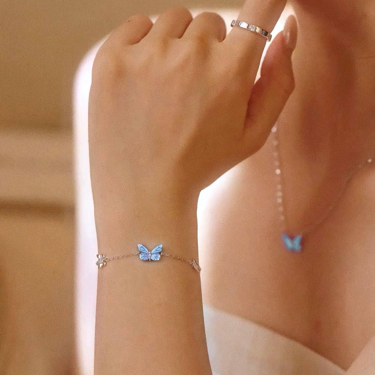 [Limited Edition] Luminous Dream Purple Butterfly Bracelet