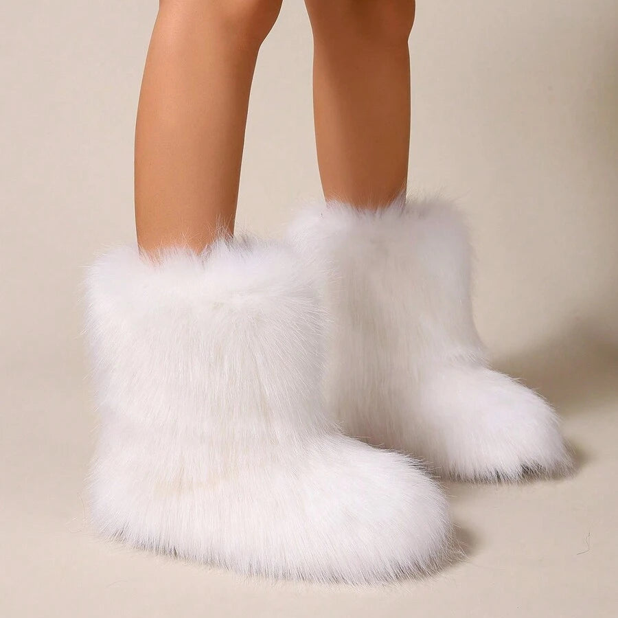 Fluffy Faux Furry Boots