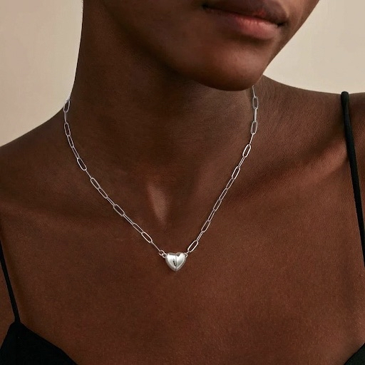 14K Gold Plated Magnetic Heart Necklace