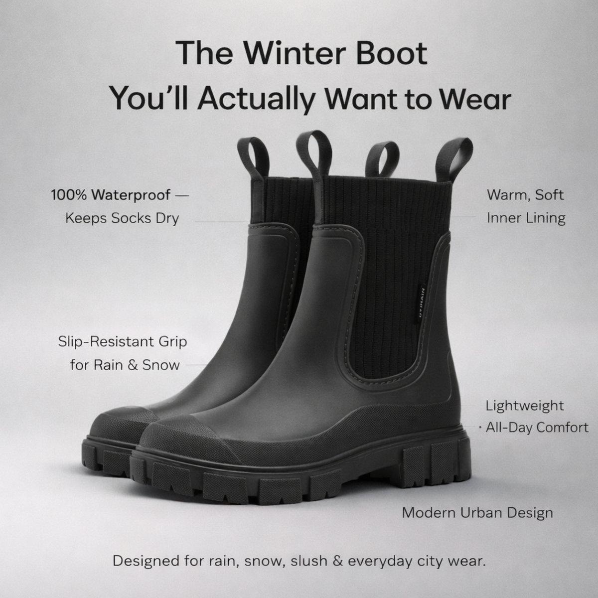 Avora Rain Ankle Boots