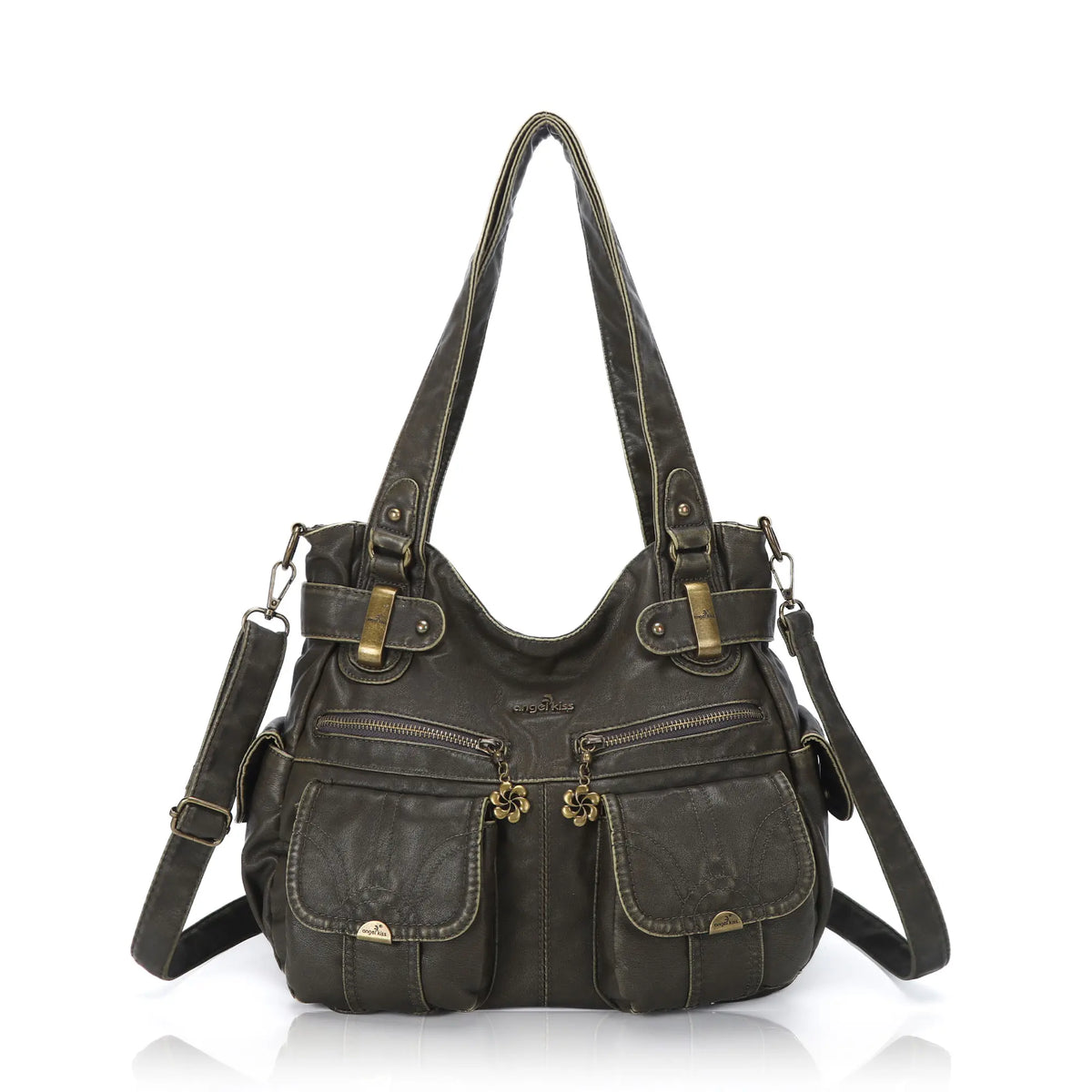 Versatile Women's Bag｜Soft Vegan Leather Multi-Pocket  Crossbody Shoulder