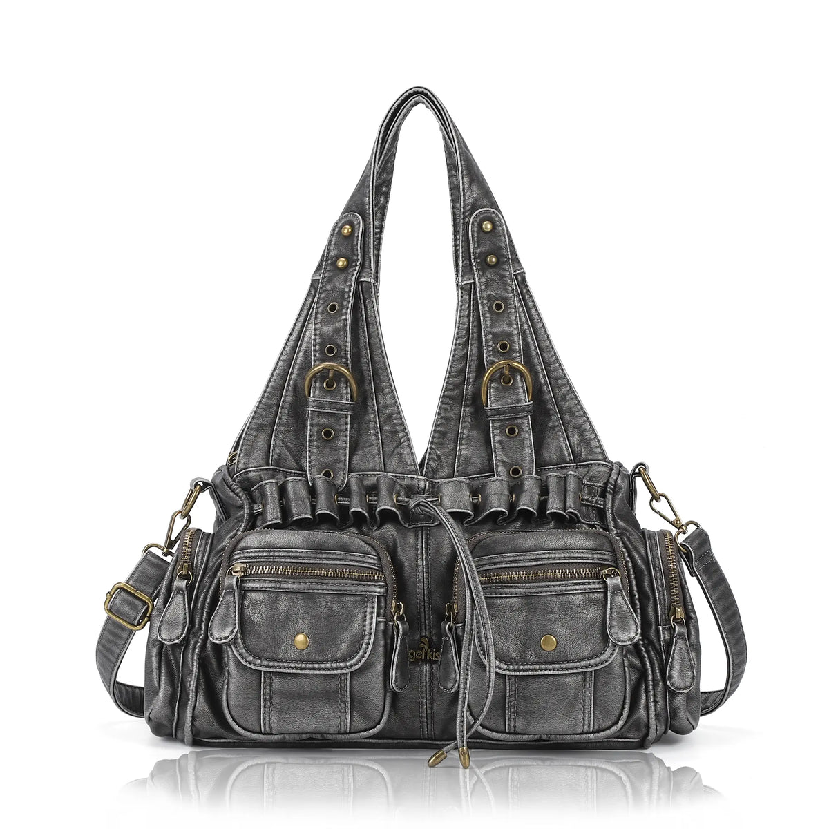 Retro Soft PU Work Shoulder Bag