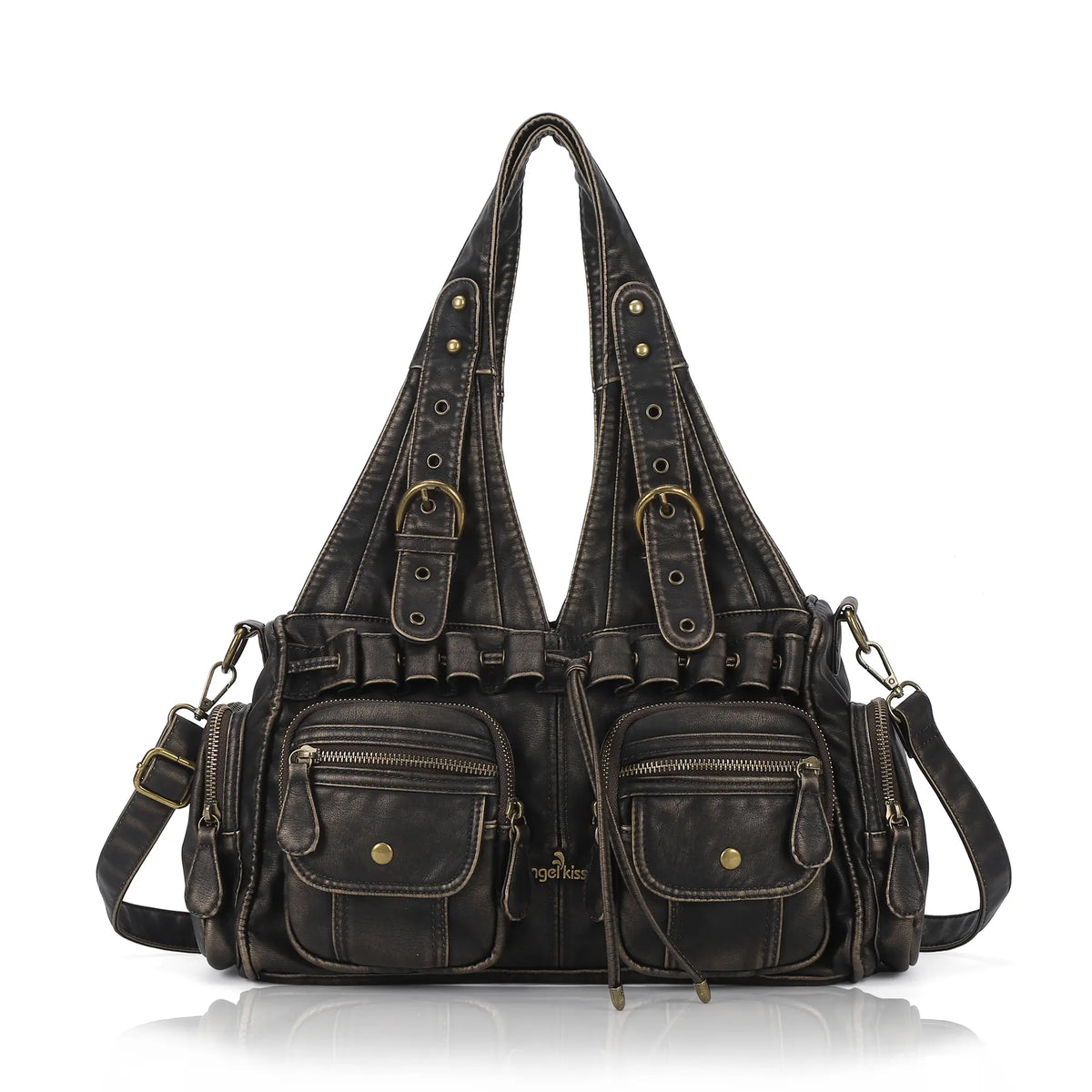 Retro Soft PU Work Shoulder Bag