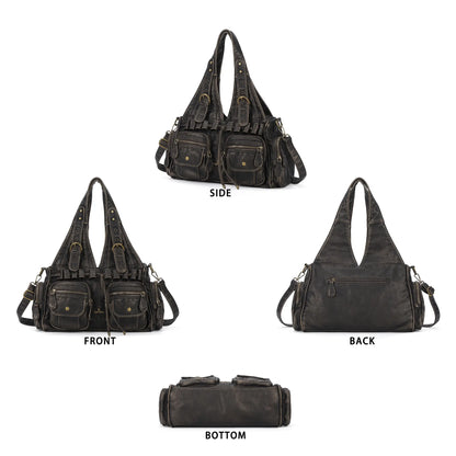Retro Soft PU Work Shoulder Bag