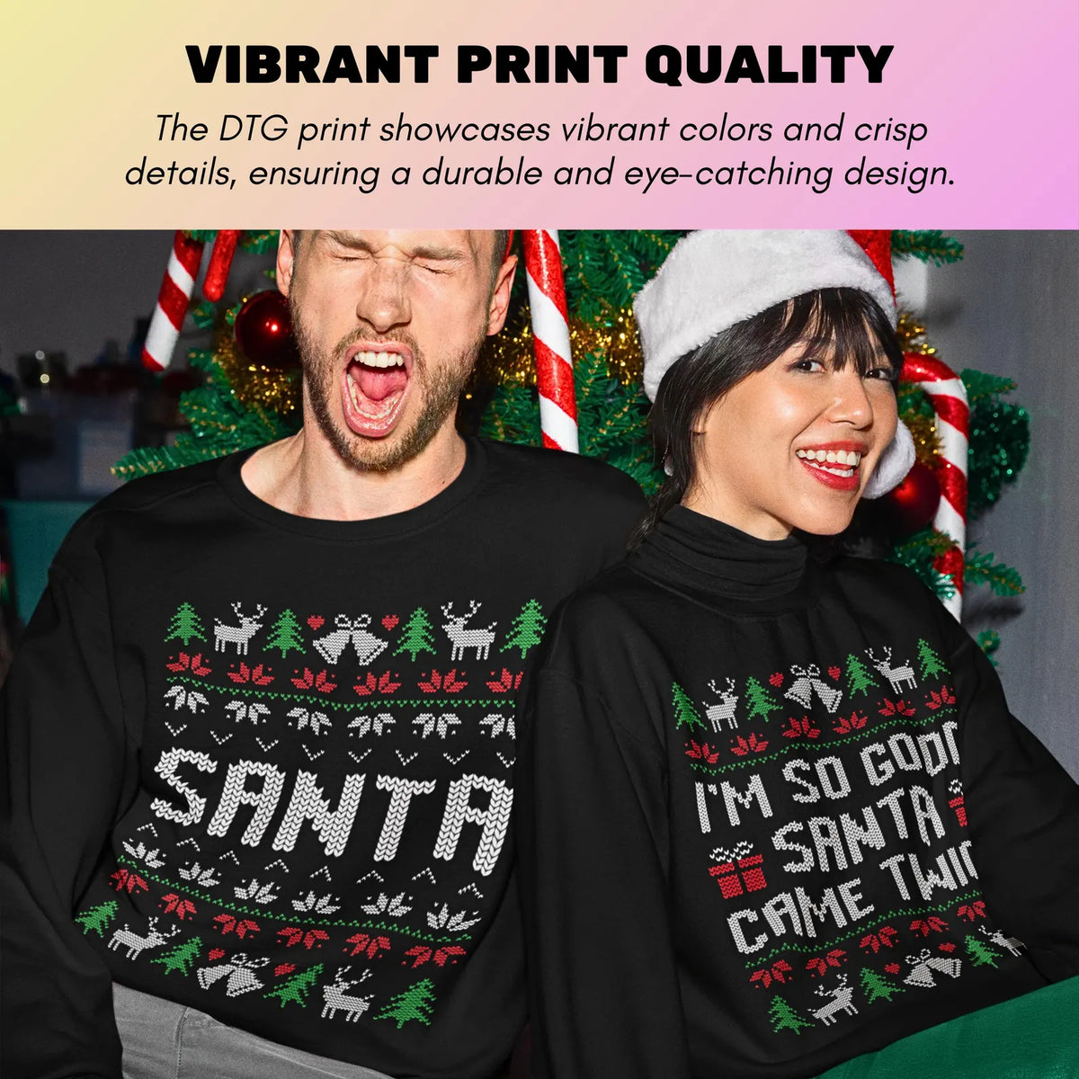 "SANTA CAME TWICE" SWEATSHIRTS