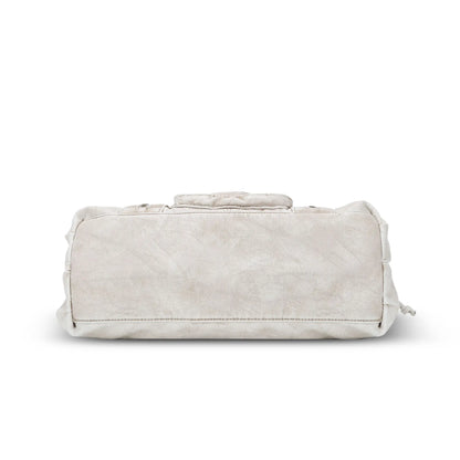 Vintage Multi-Pocket Satchel & Crossbody Bag